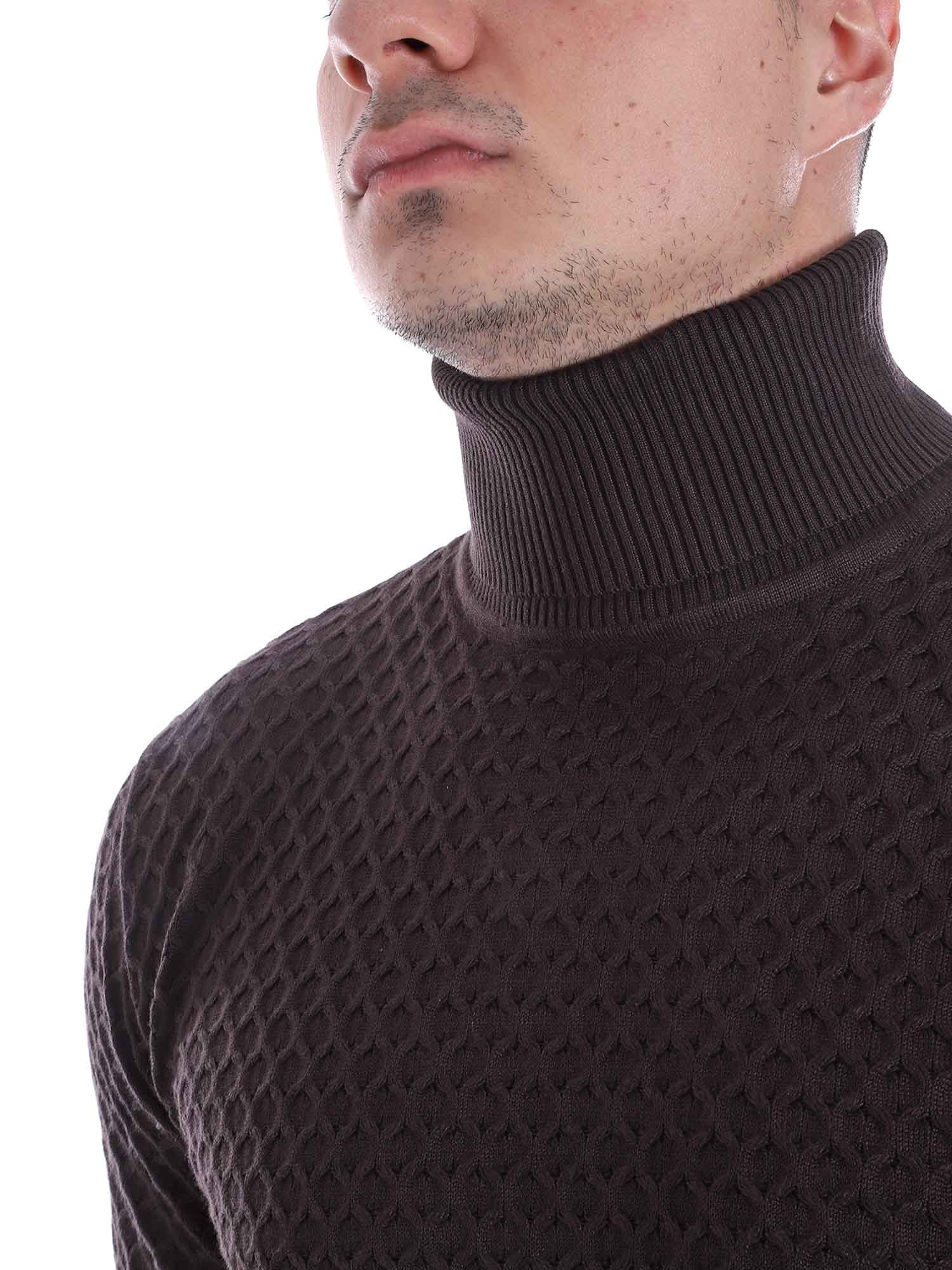 Maglie a collo alto Marrone Sseinse