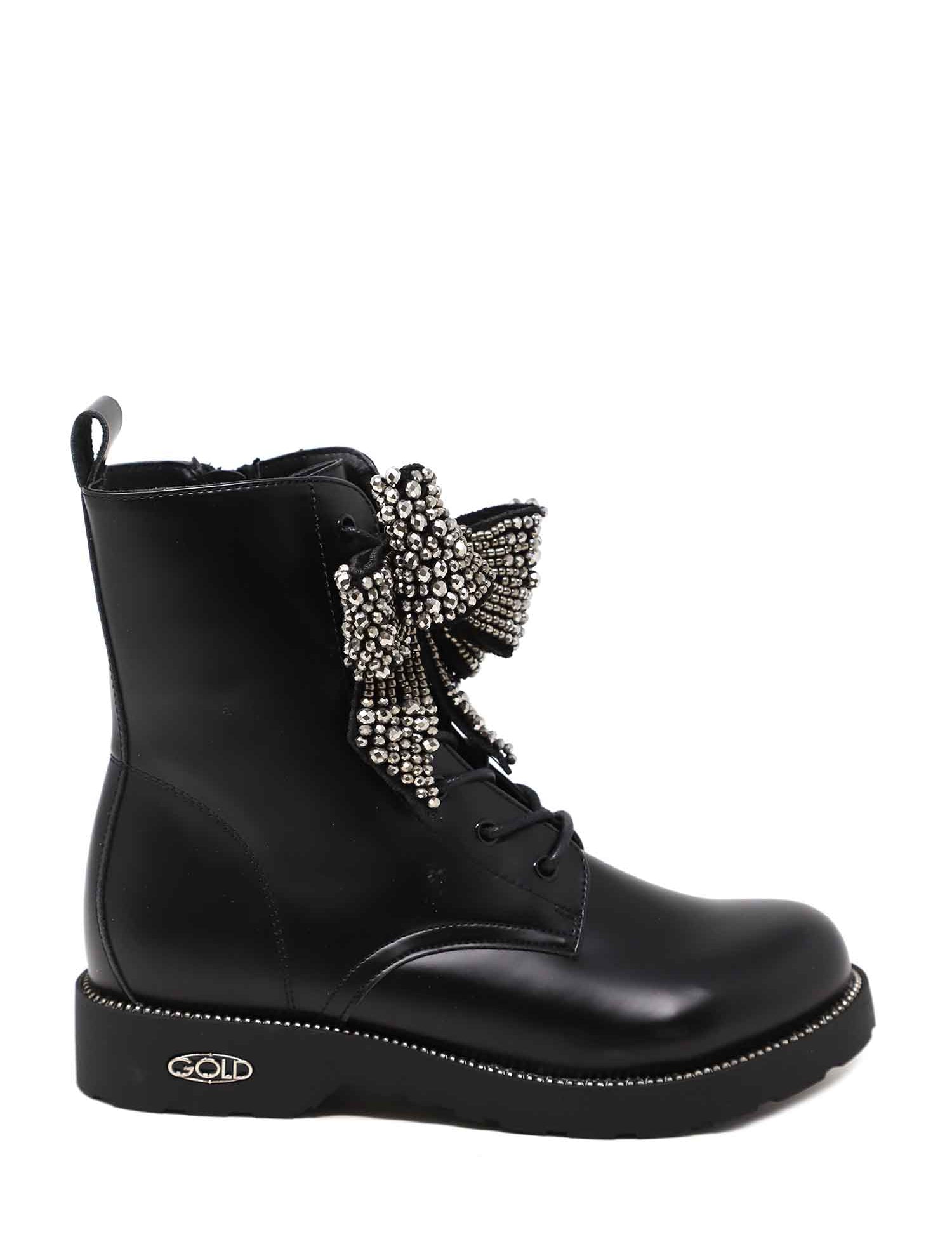 Stivaletti Nero Gold&gold