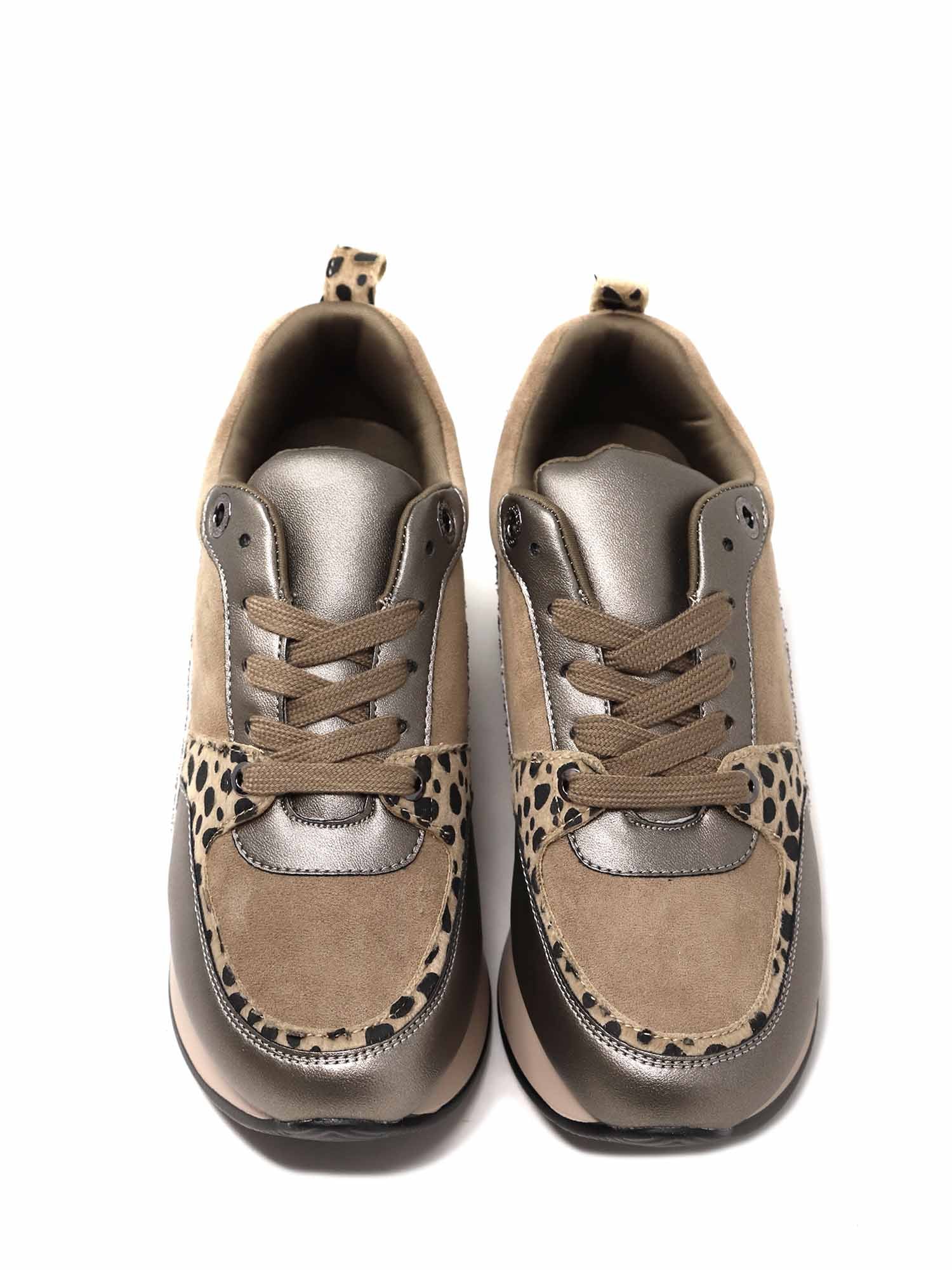 Sneakers Marrone Gold&gold