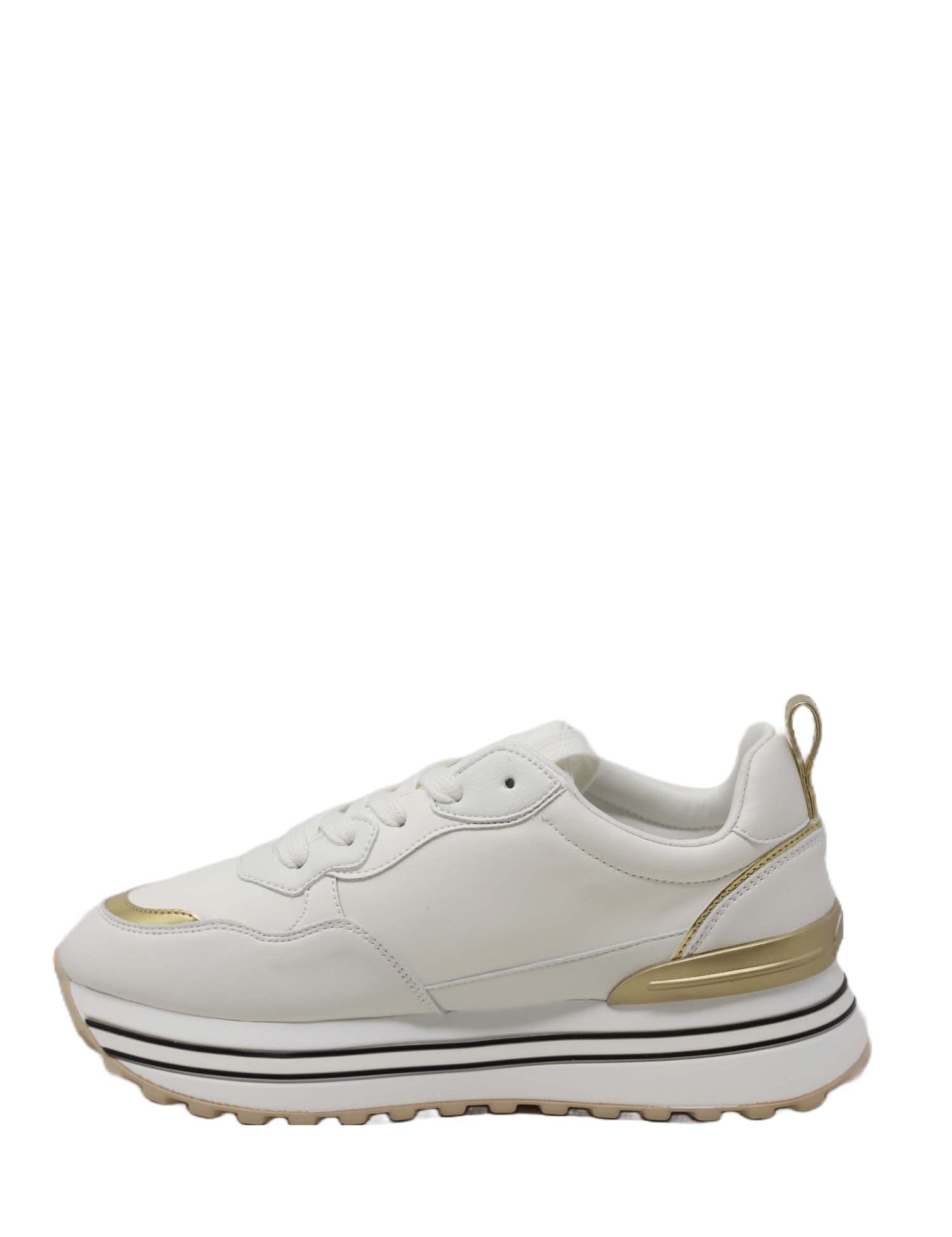 Sneakers Bianco Gold&gold