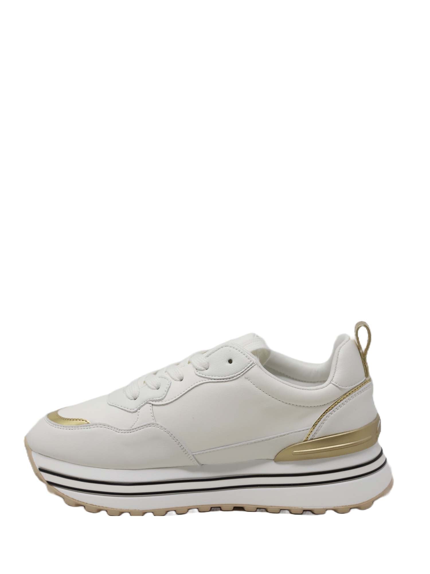 Sneakers Bianco Gold&gold