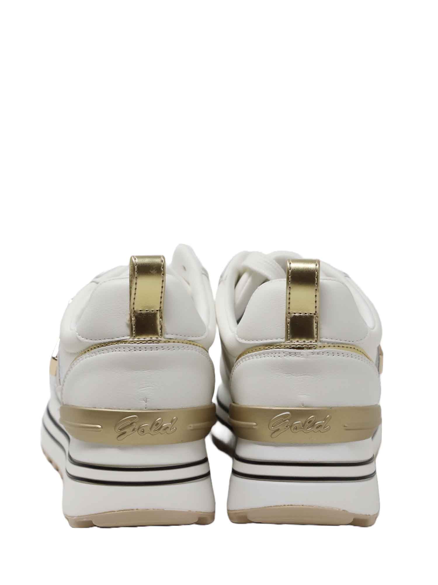 Sneakers Bianco Gold&gold