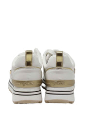 Sneakers Bianco Gold&gold