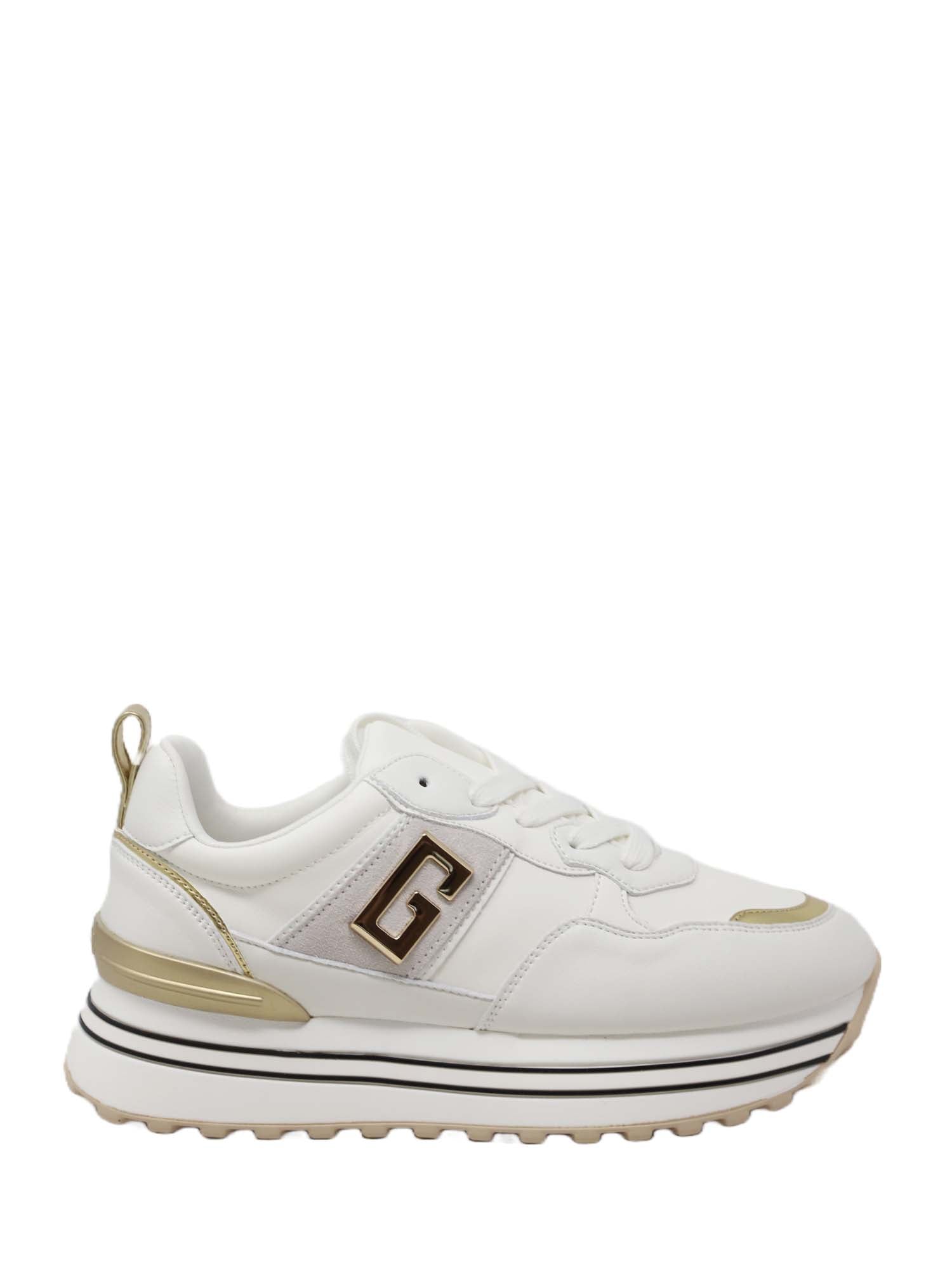 Sneakers Bianco Gold&gold