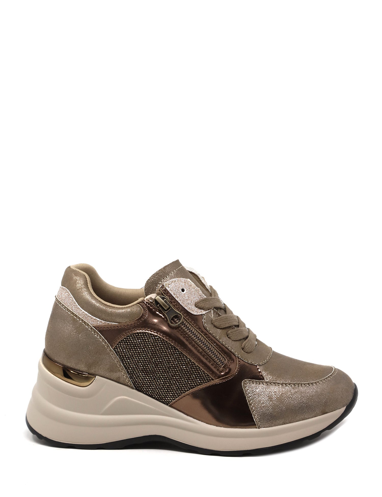 Sneakers Marrone Gold&gold