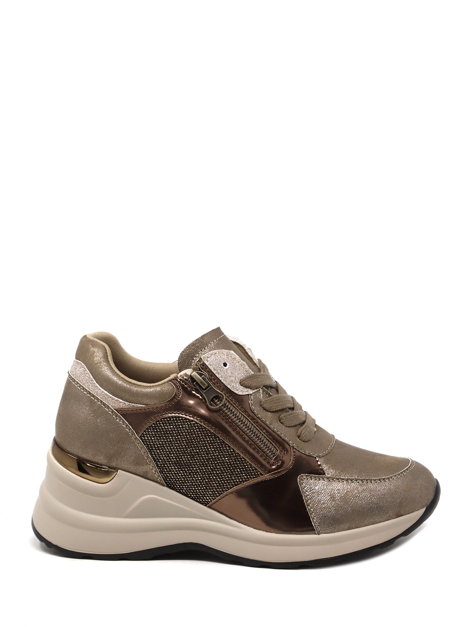 Sneakers Marrone Gold&gold