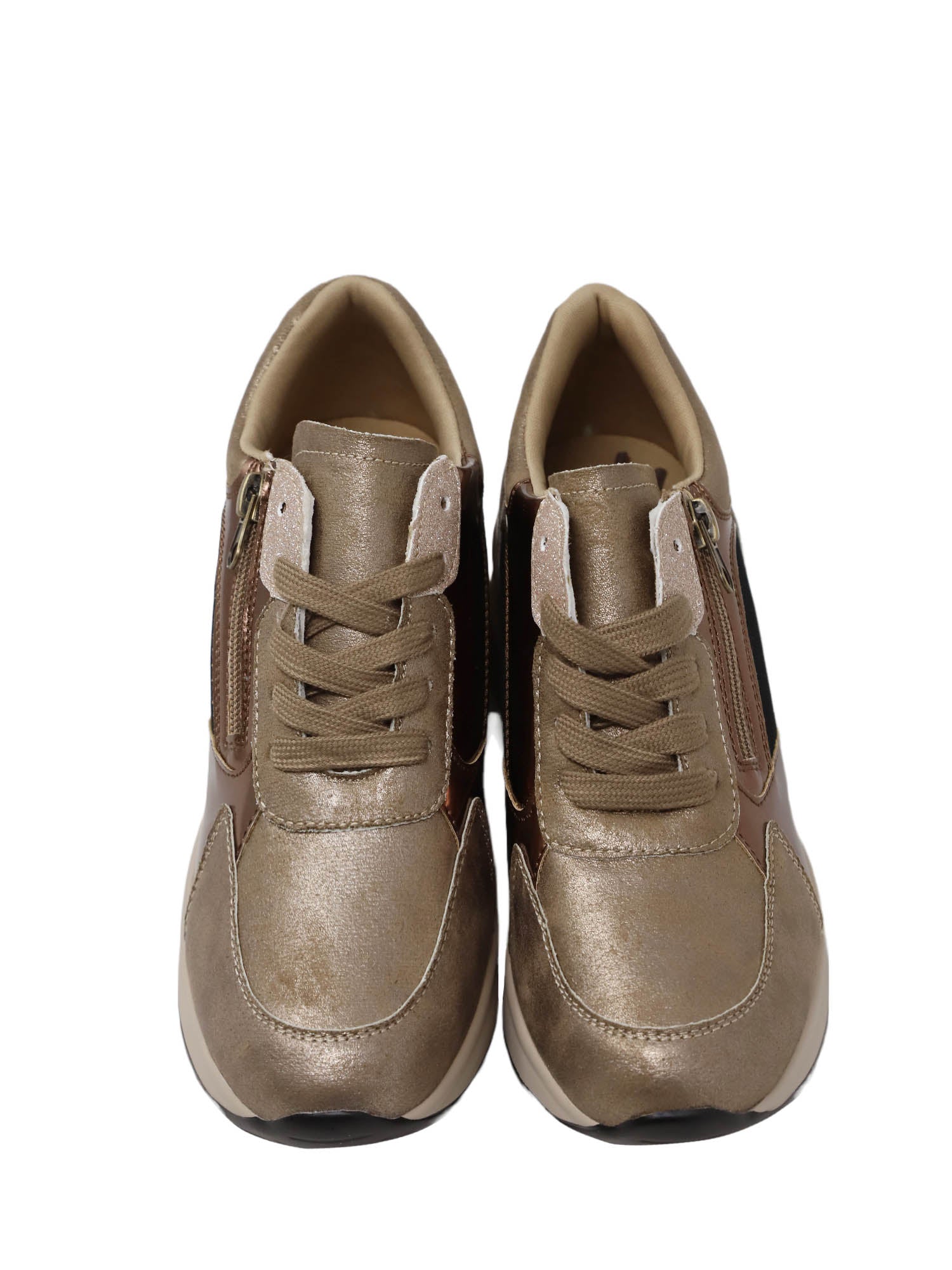 Sneakers Marrone Gold&gold