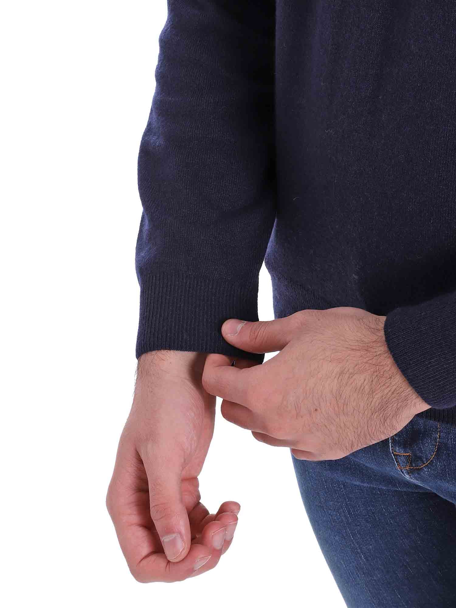 Maglioncini Blu Scuro Borgoni Milano