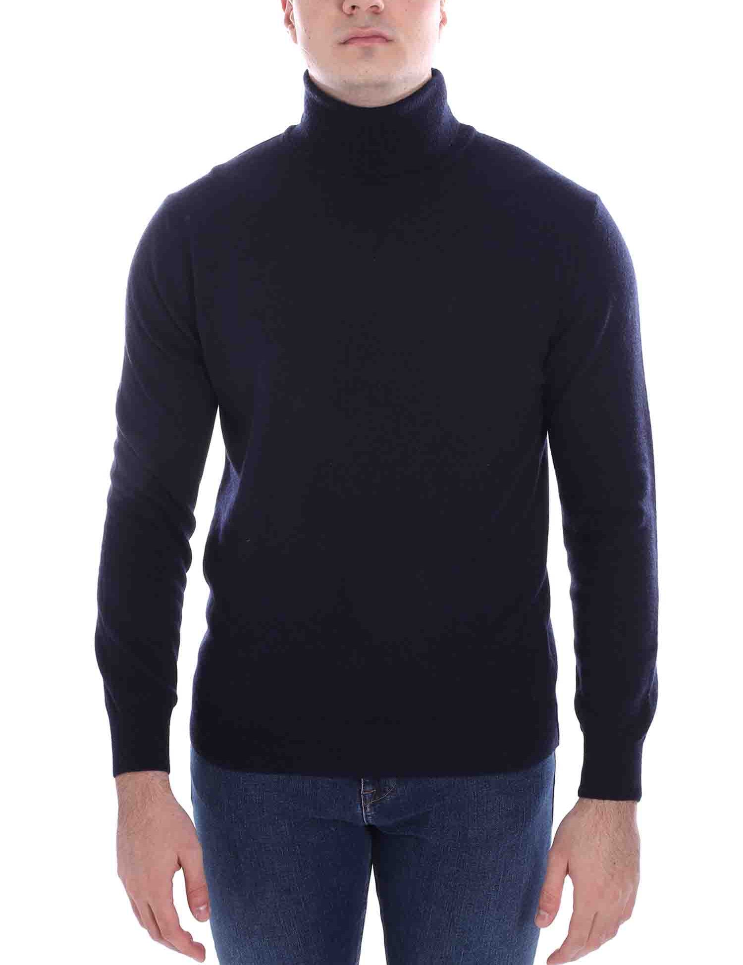 Maglie a collo alto Blu Borgoni Milano