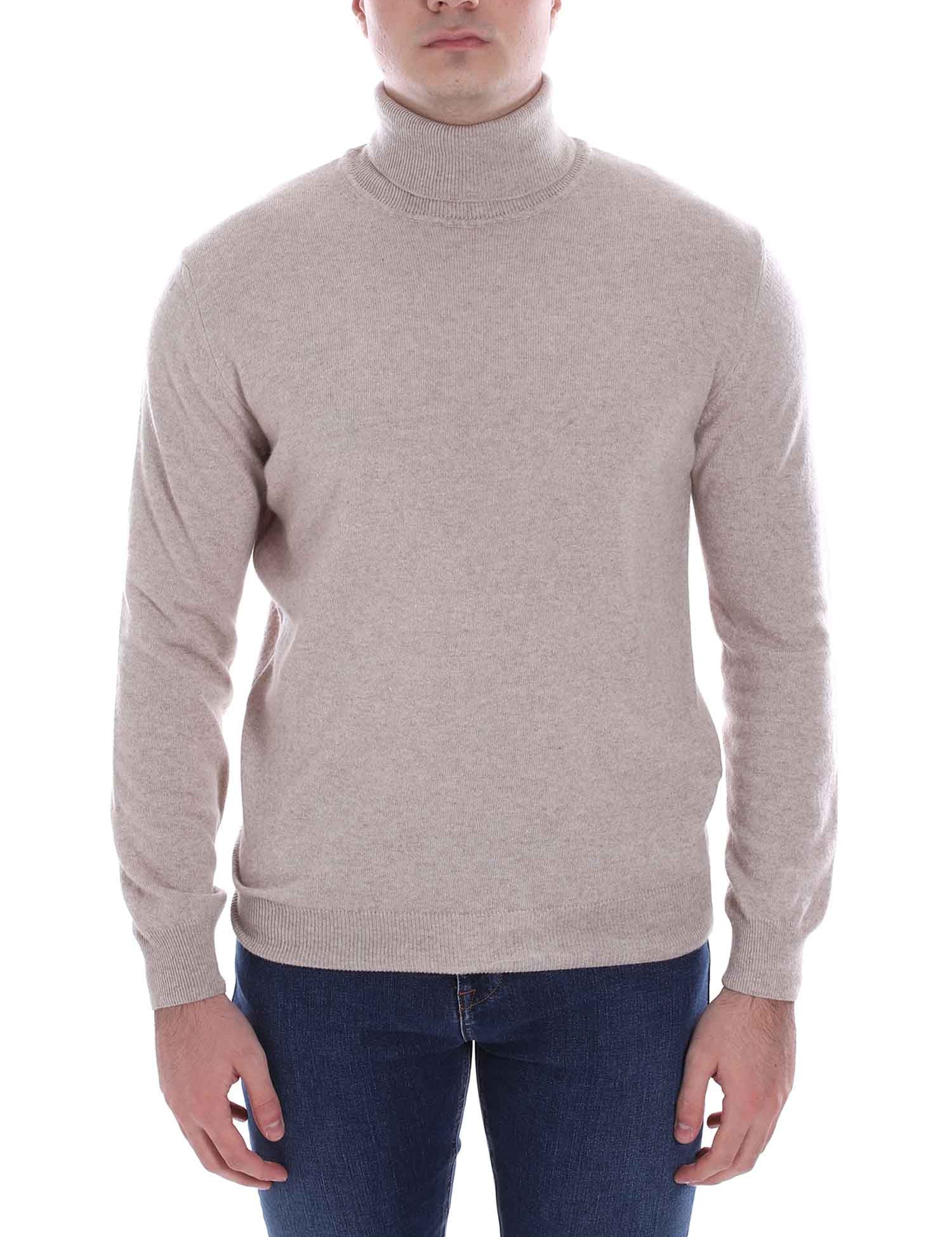 Maglie a collo alto Beige Borgoni Milano