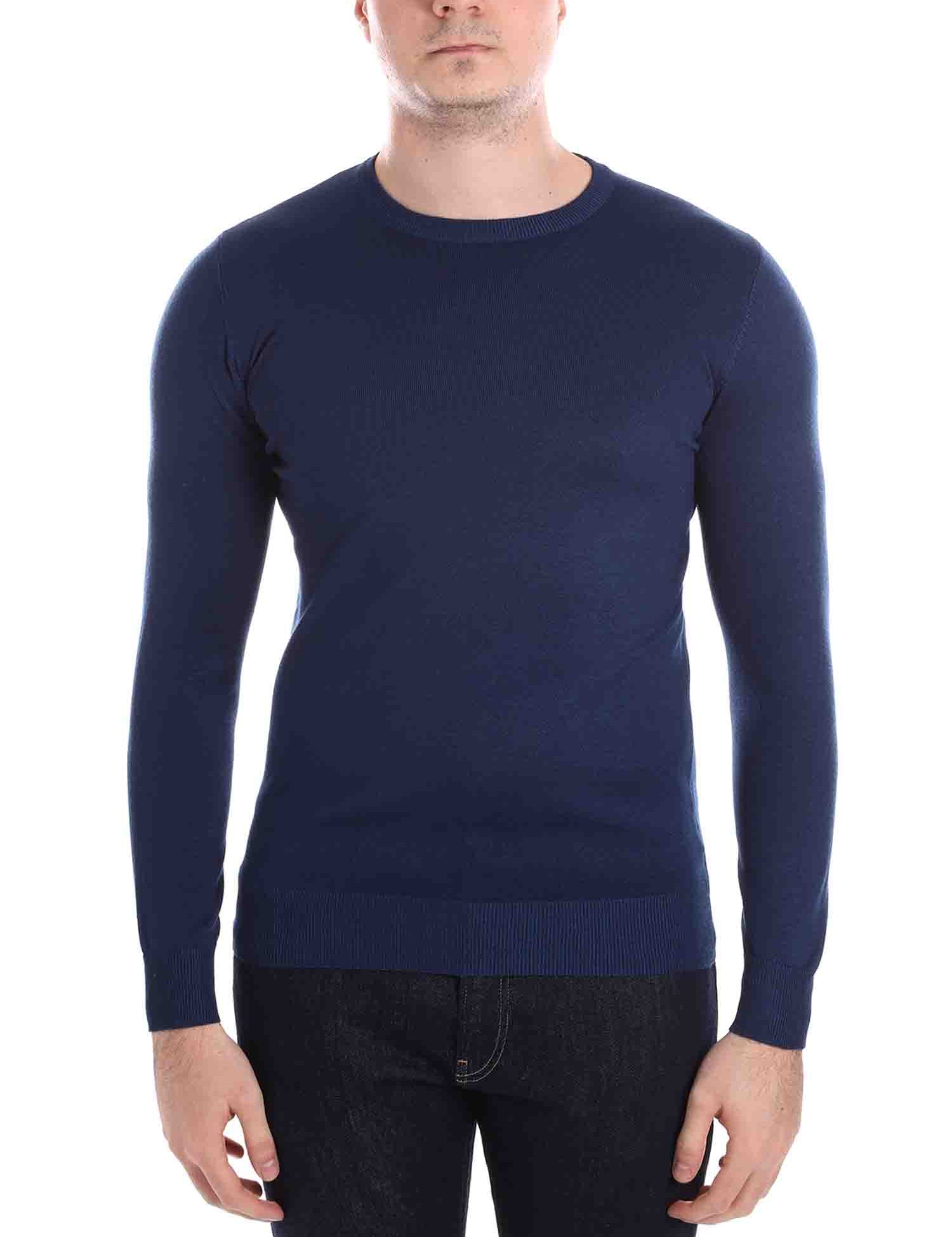 Maglioncini Blu Scuro Borgoni Milano