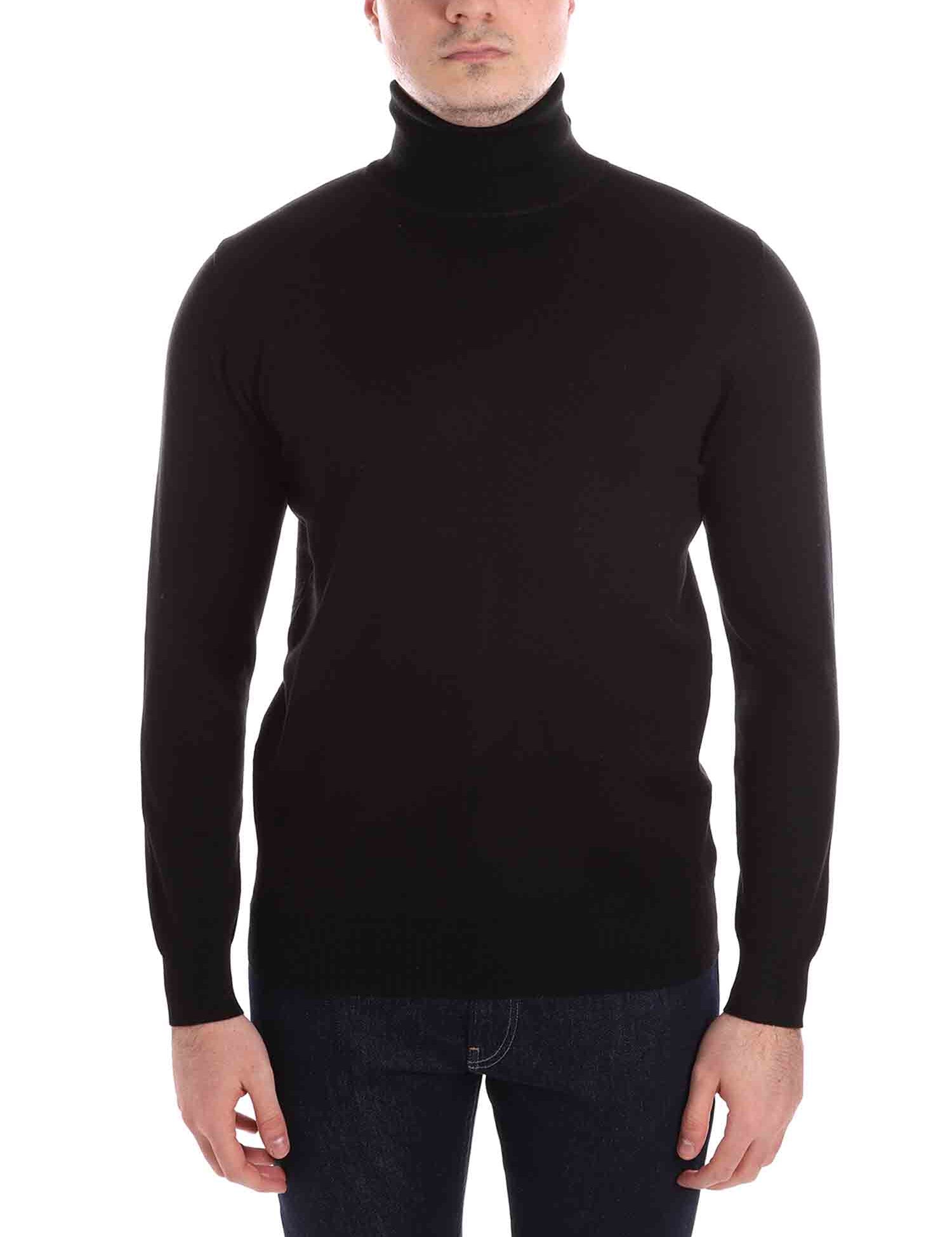 Maglie a collo alto Nero Borgoni Milano