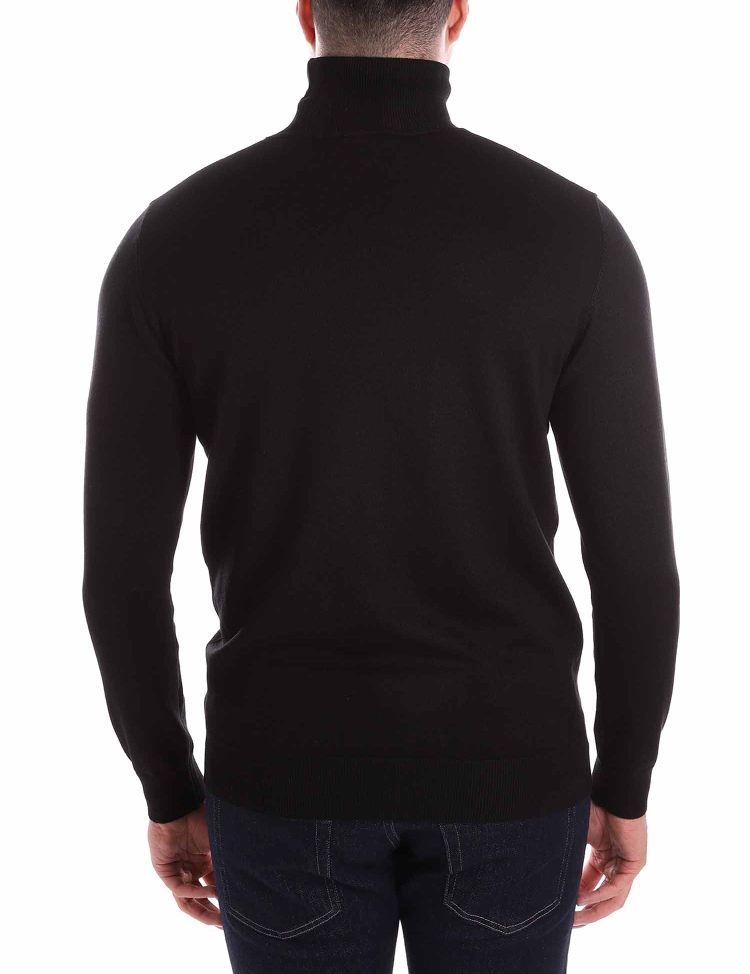 Maglie a collo alto Nero Borgoni Milano