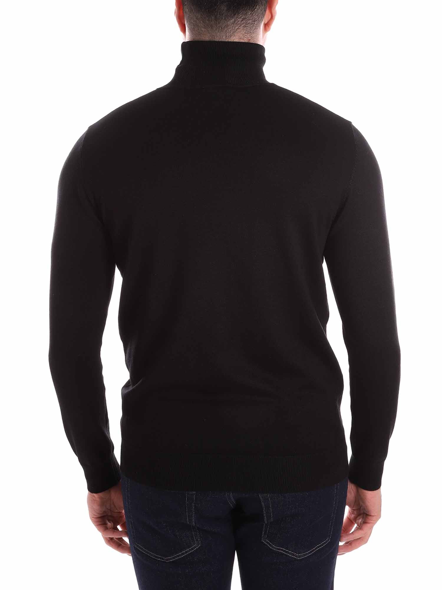 Maglie a collo alto Nero Borgoni Milano