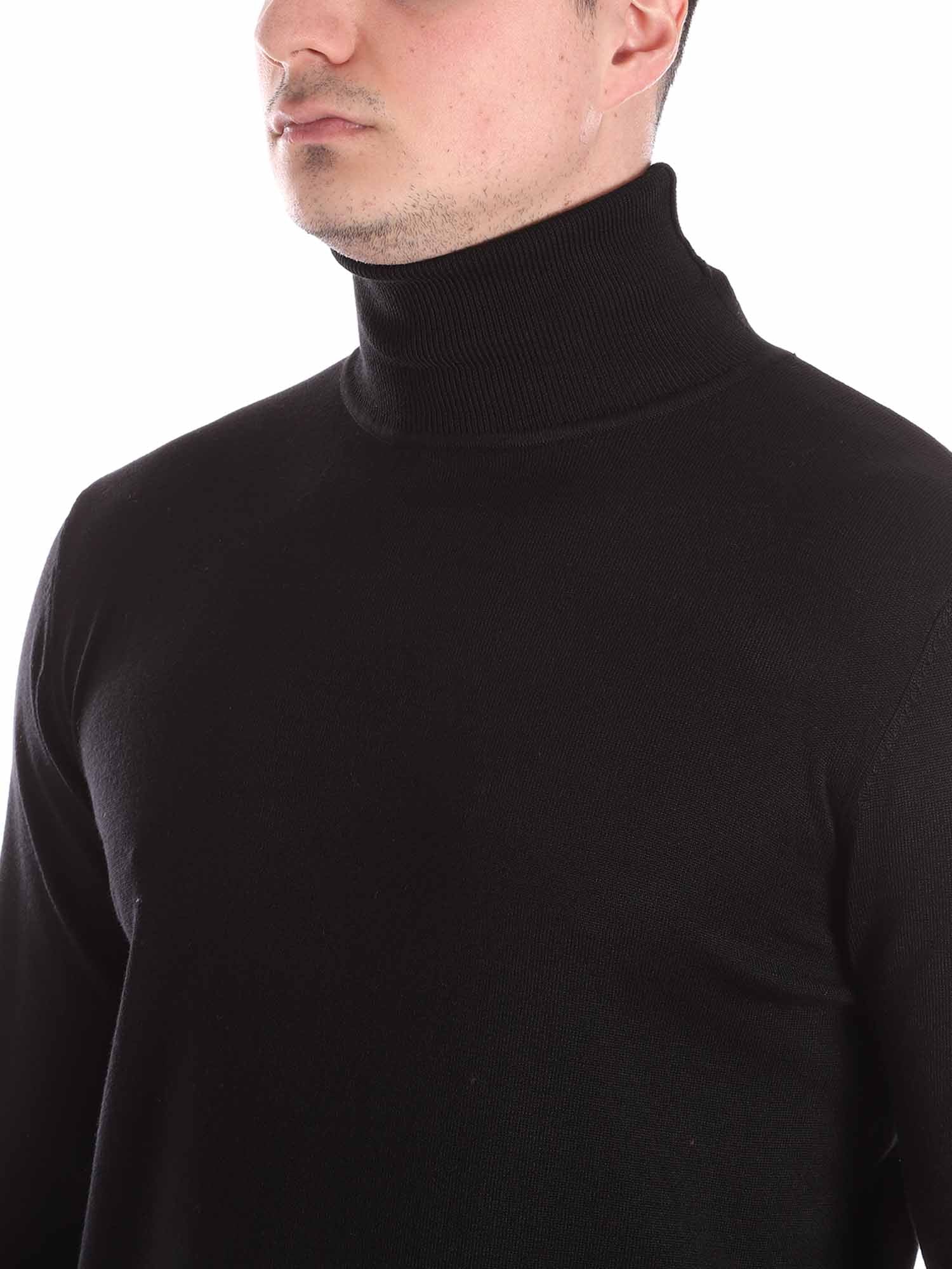 Maglie a collo alto Nero Borgoni Milano