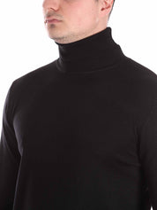 Maglie a collo alto Nero Borgoni Milano