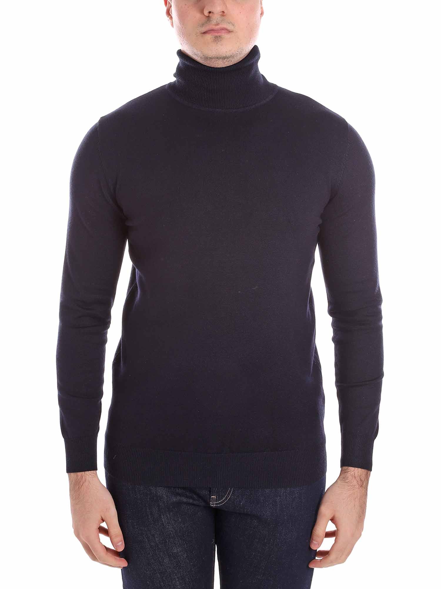 Maglie a collo alto Blu Borgoni Milano