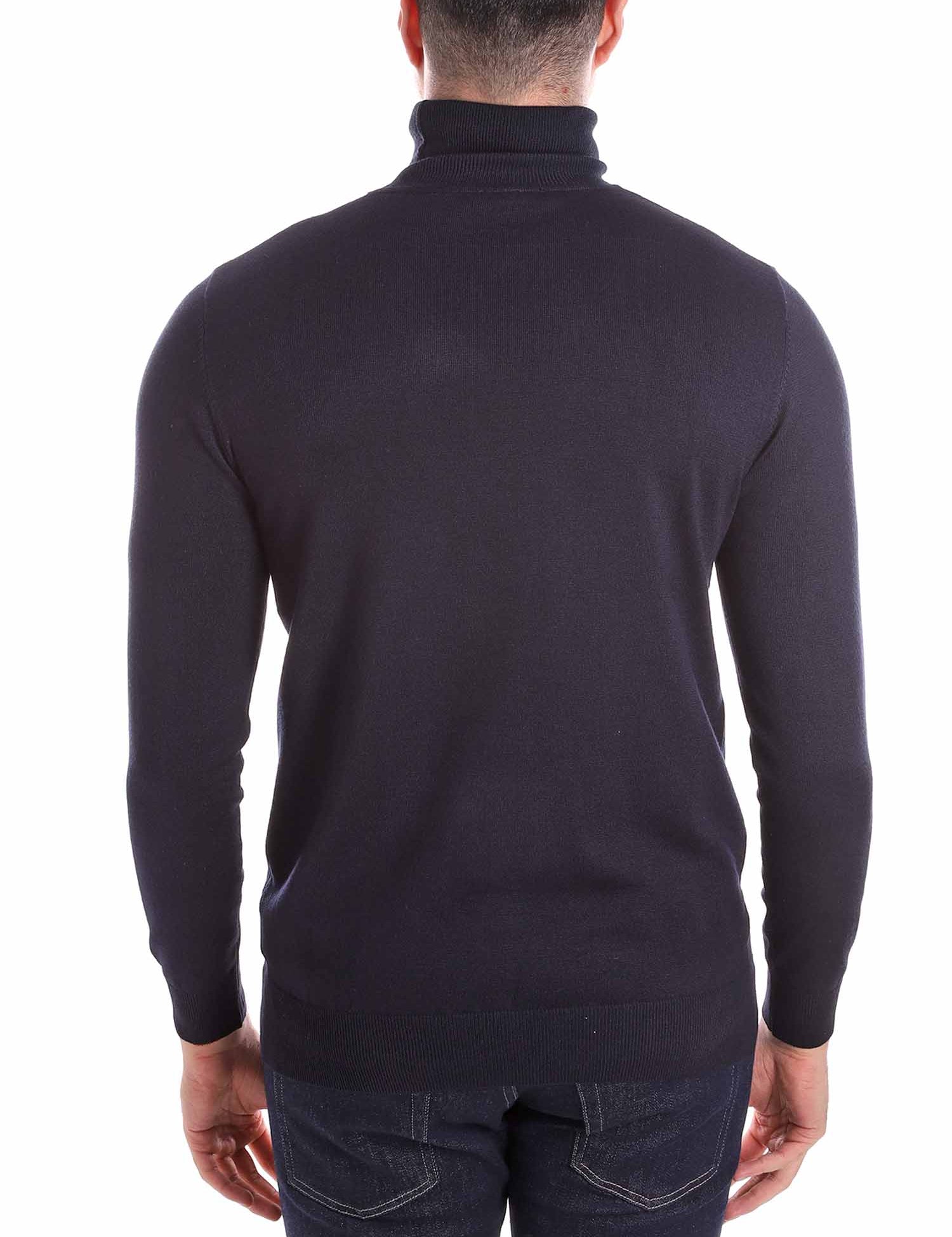 Maglie a collo alto Blu Borgoni Milano