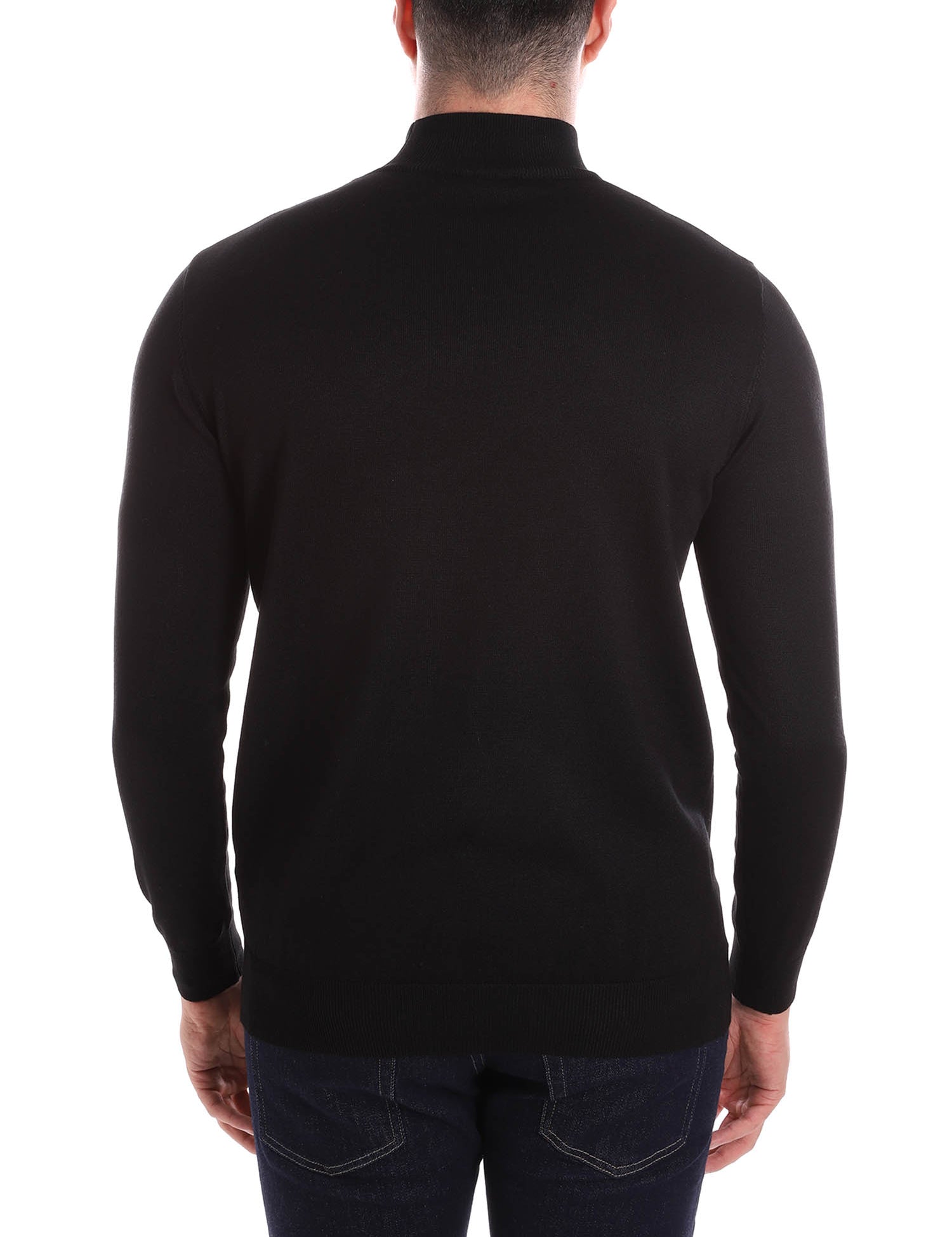 Maglie a collo alto Nero Borgoni Milano