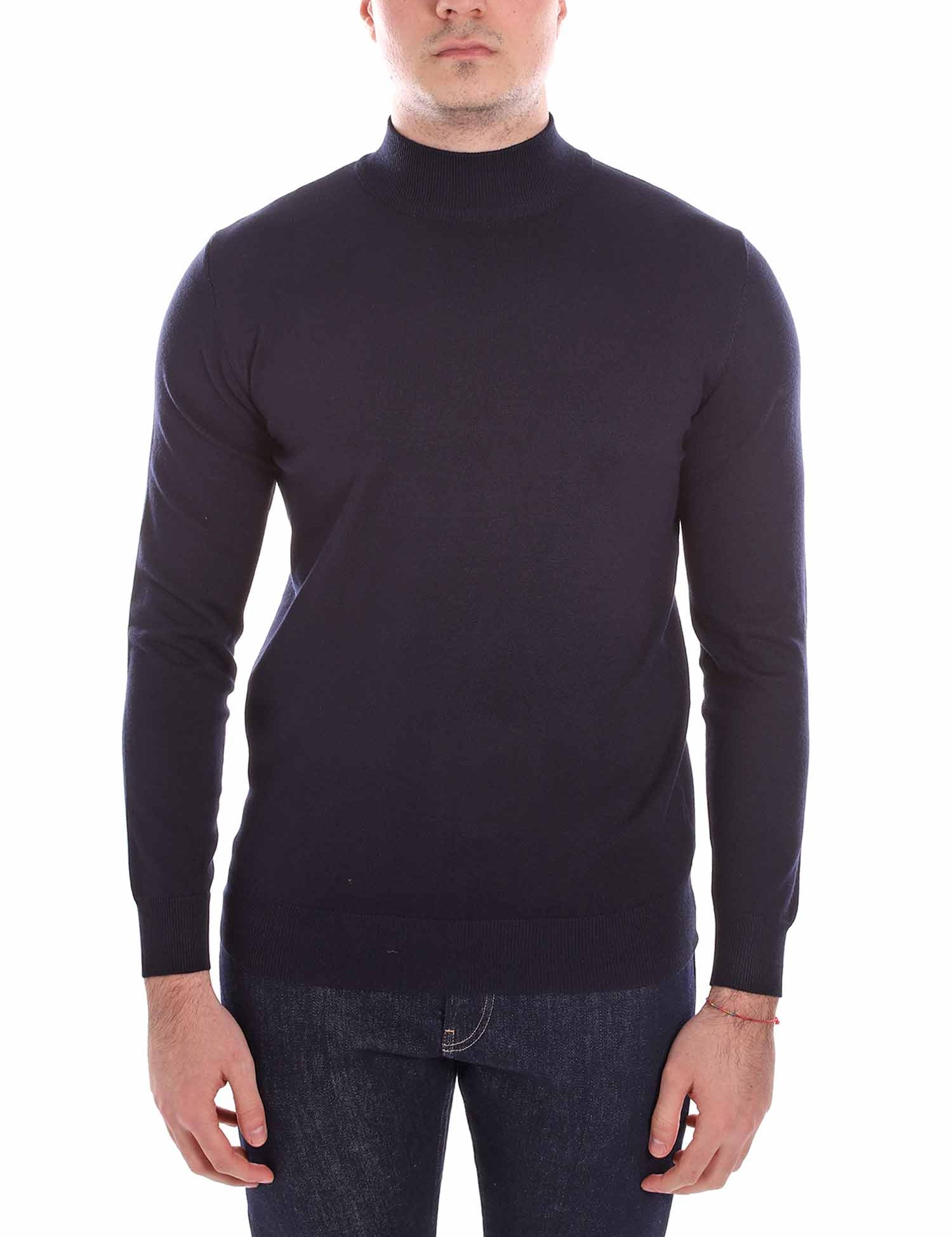 Maglie a collo alto Blu Borgoni Milano