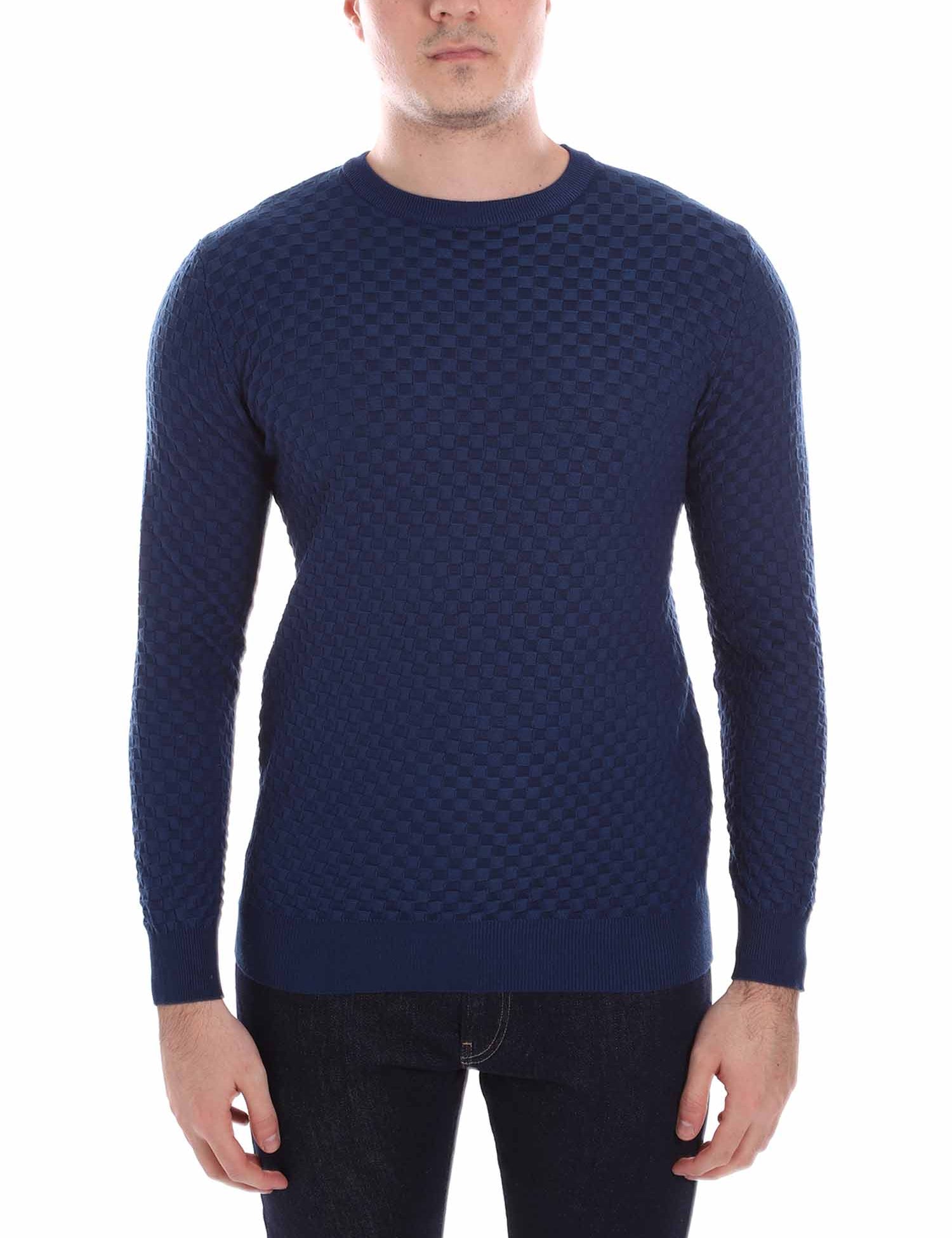 Maglioncini Blu Denim Borgoni Milano