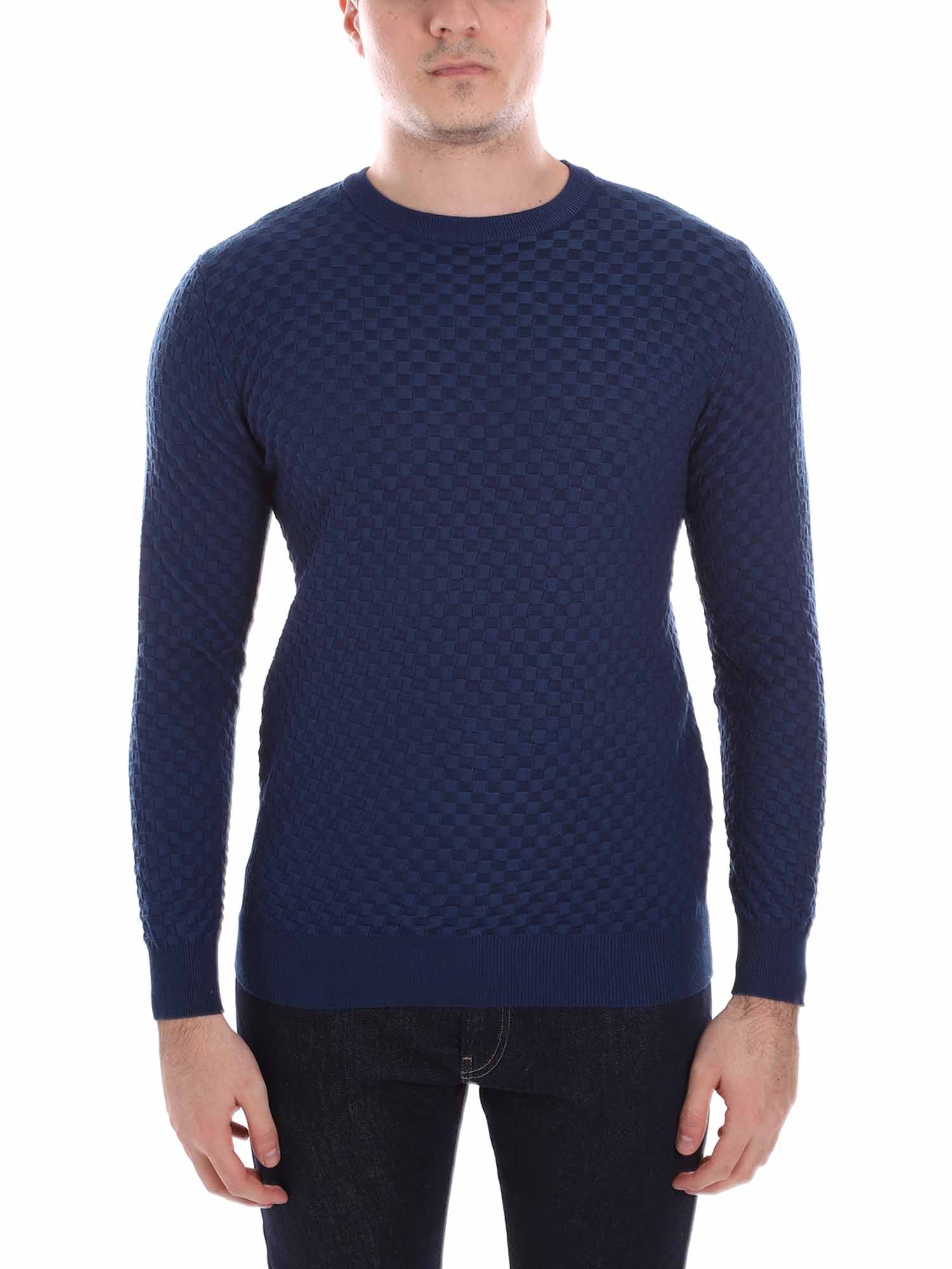 Maglioncini Blu Denim Borgoni Milano