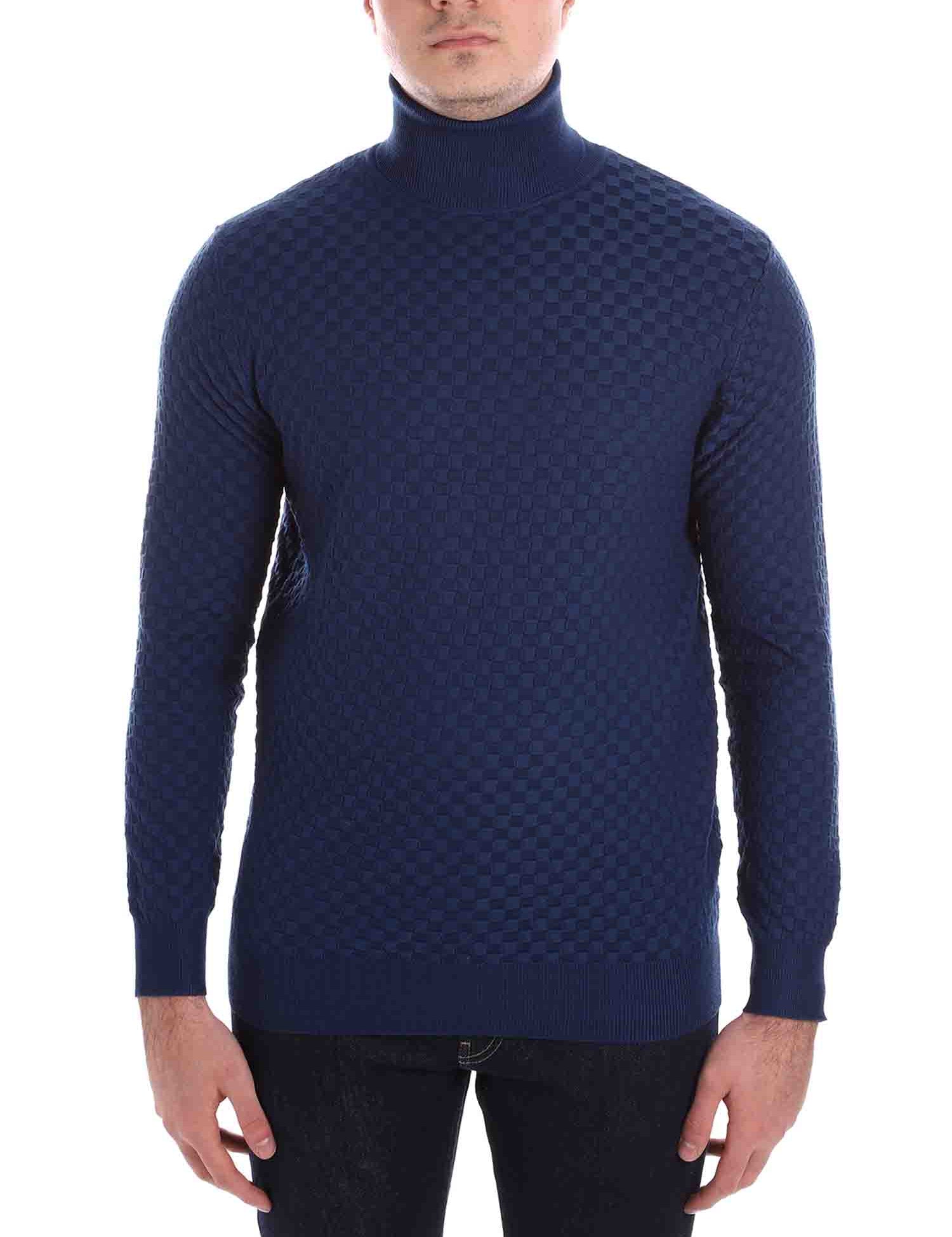 Maglie a collo alto Denim Blu Borgoni Milano