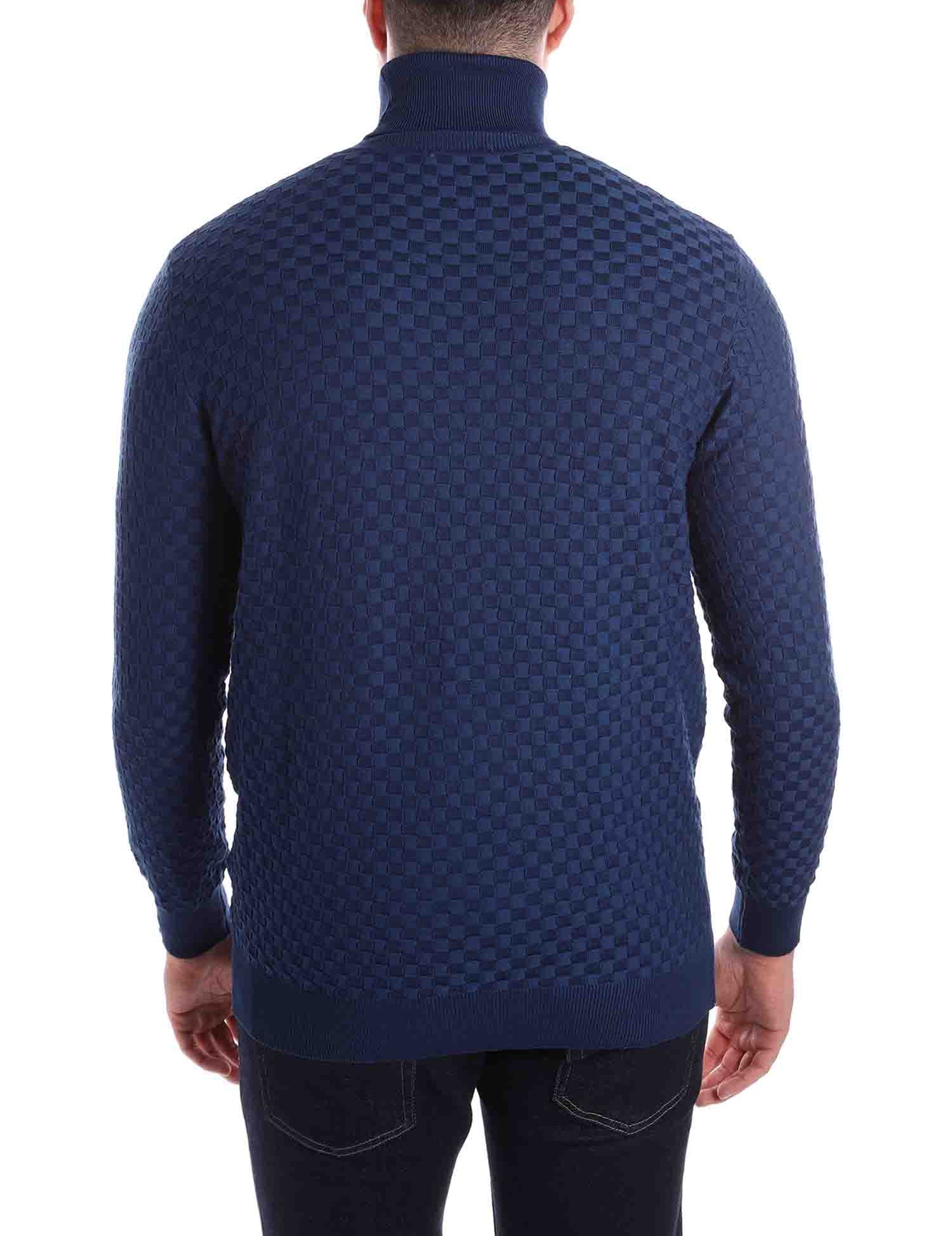 Maglie a collo alto Denim Blu Borgoni Milano