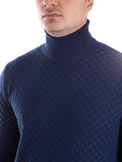 Maglie a collo alto Denim Blu Borgoni Milano