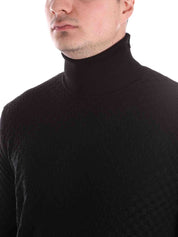 Maglie a collo alto Nero Borgoni Milano