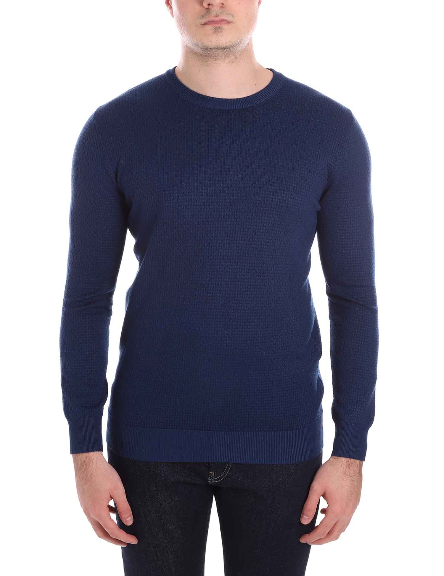 Maglioncini Blu Denim Borgoni Milano