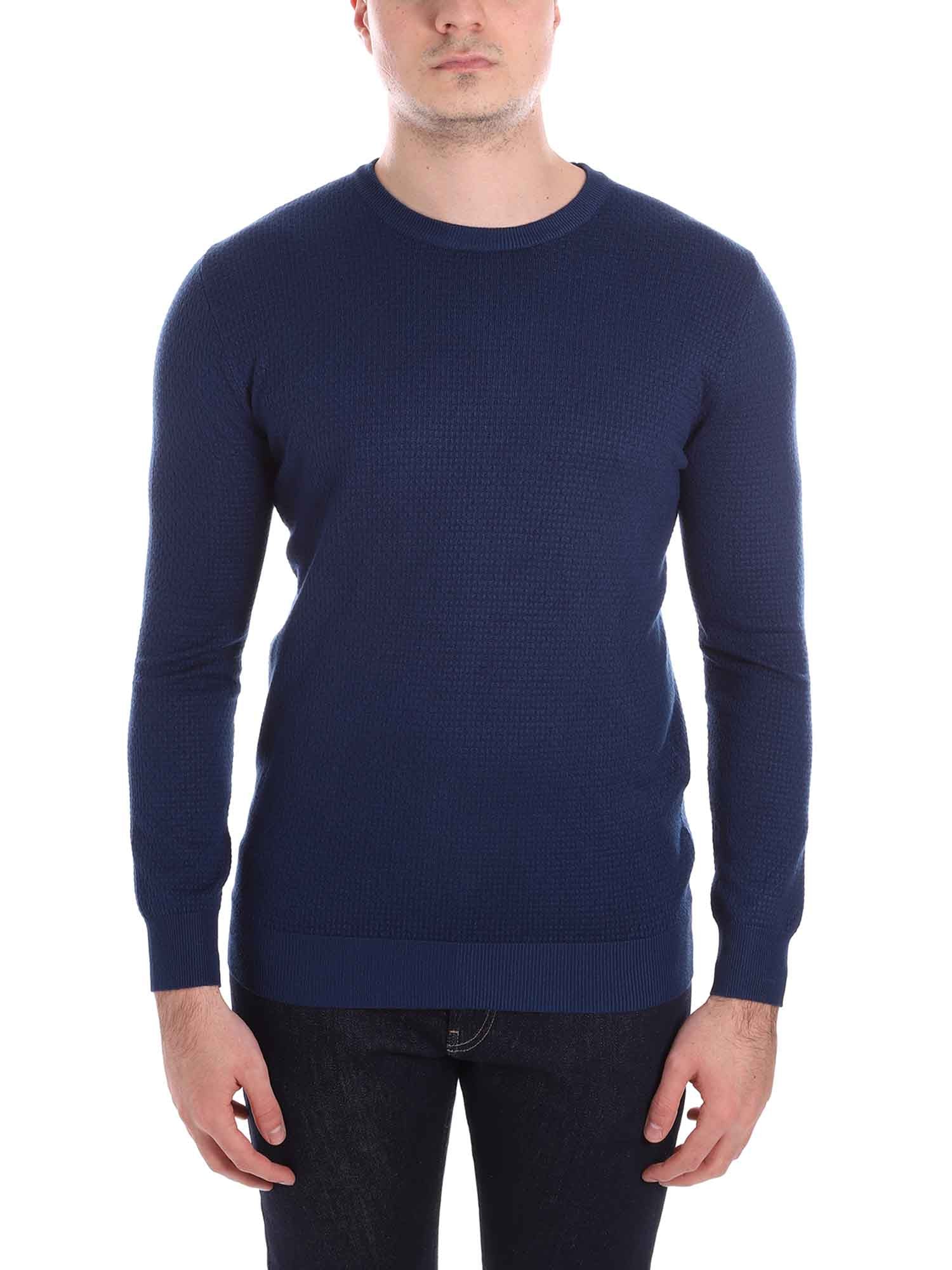 Maglioncini Blu Denim Borgoni Milano