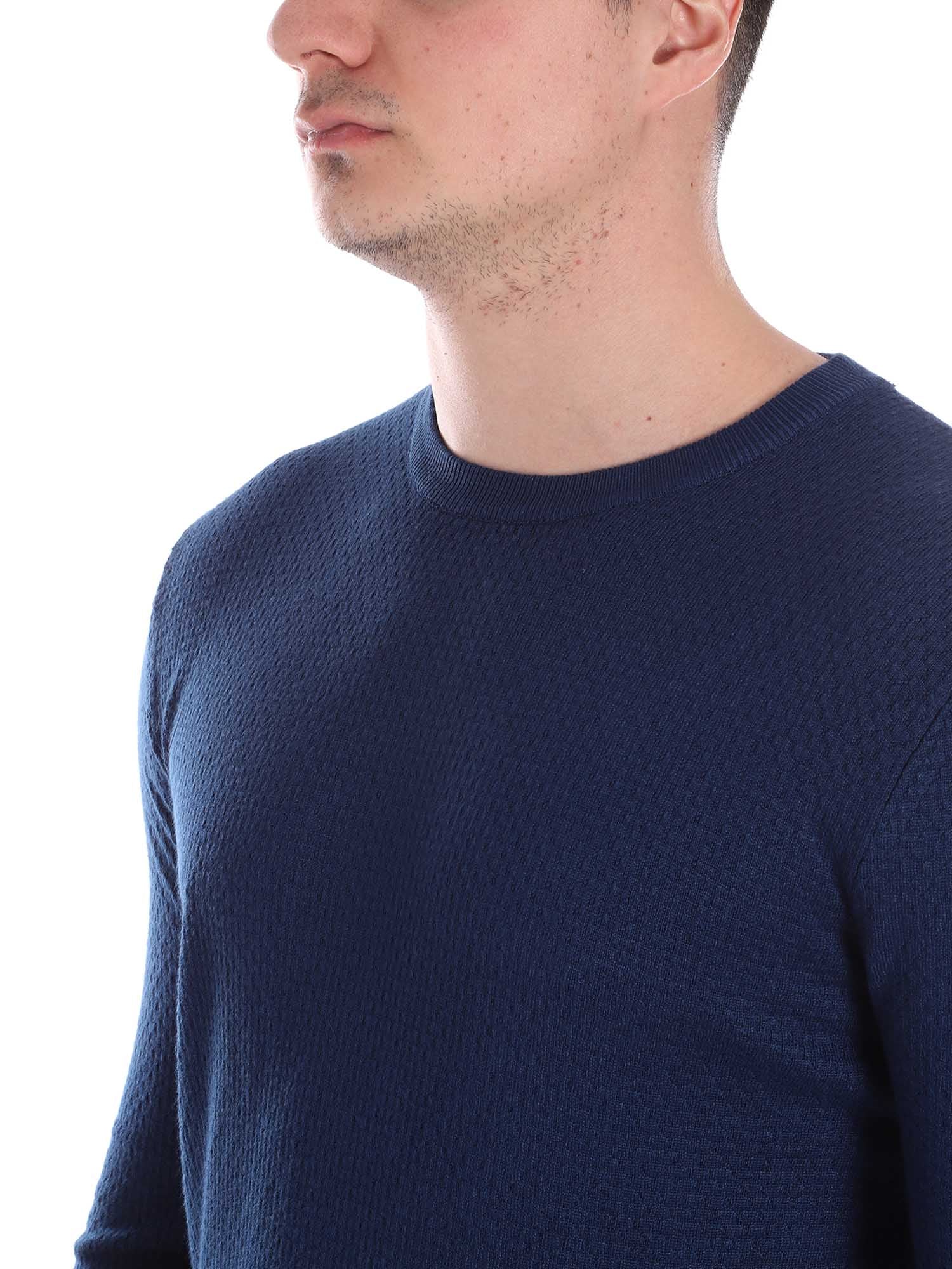 Maglioncini Blu Denim Borgoni Milano