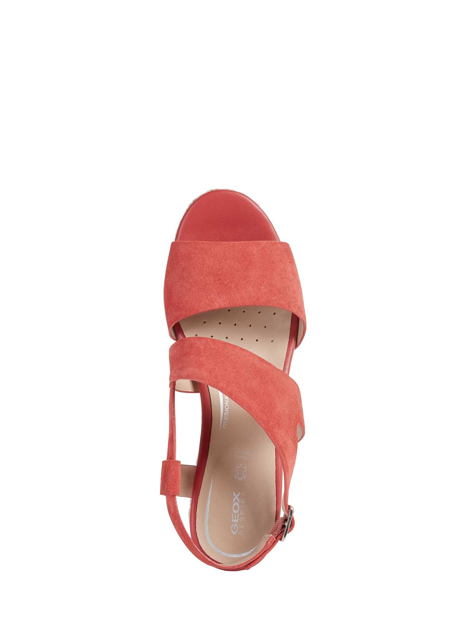 Sandali zeppa Rosso Geox