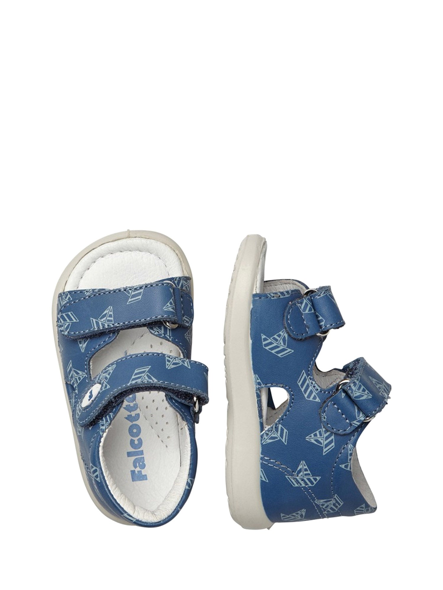 Sandali con strappi Blu Falcotto