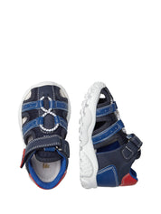 Sandali con strappi Blu Falcotto