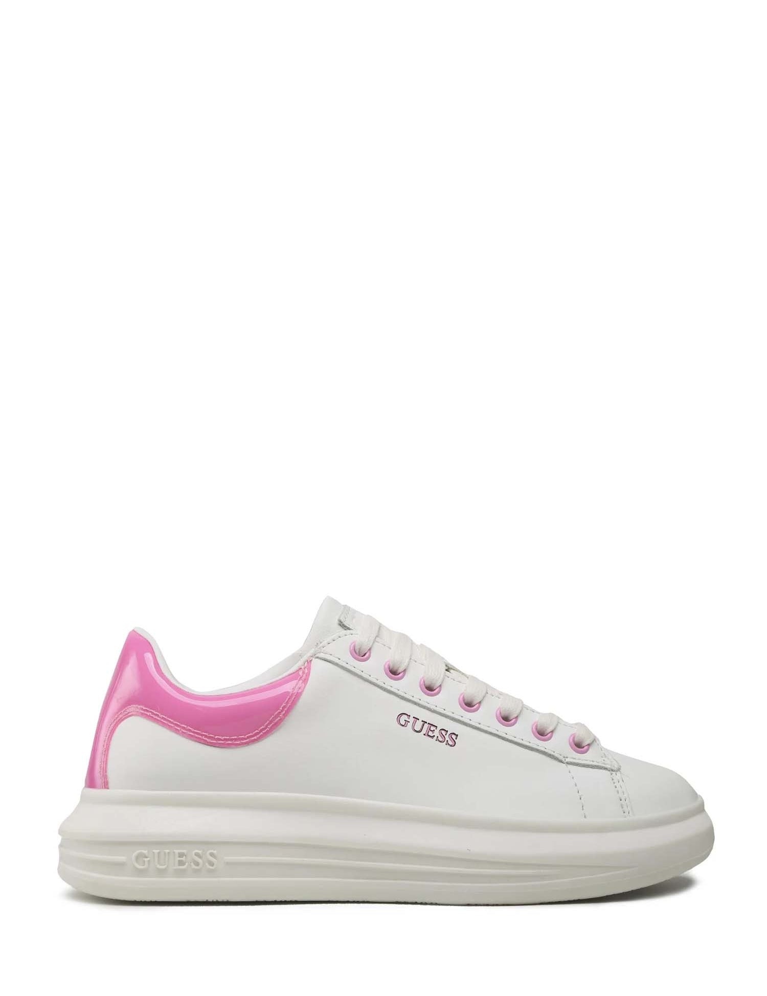 Sneakers Bianco Rosa Guess