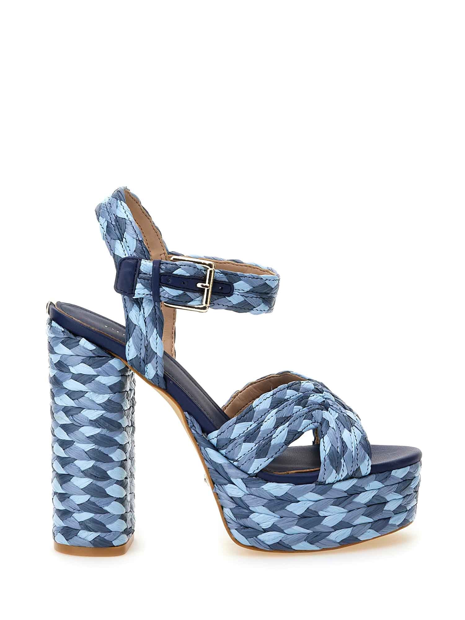 Sandali tacco Blu Guess