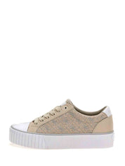 Sneakers Beige Argento Guess