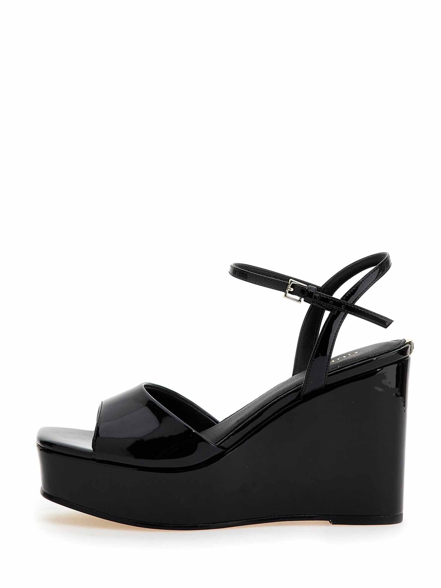 Sandali zeppa Nero Guess