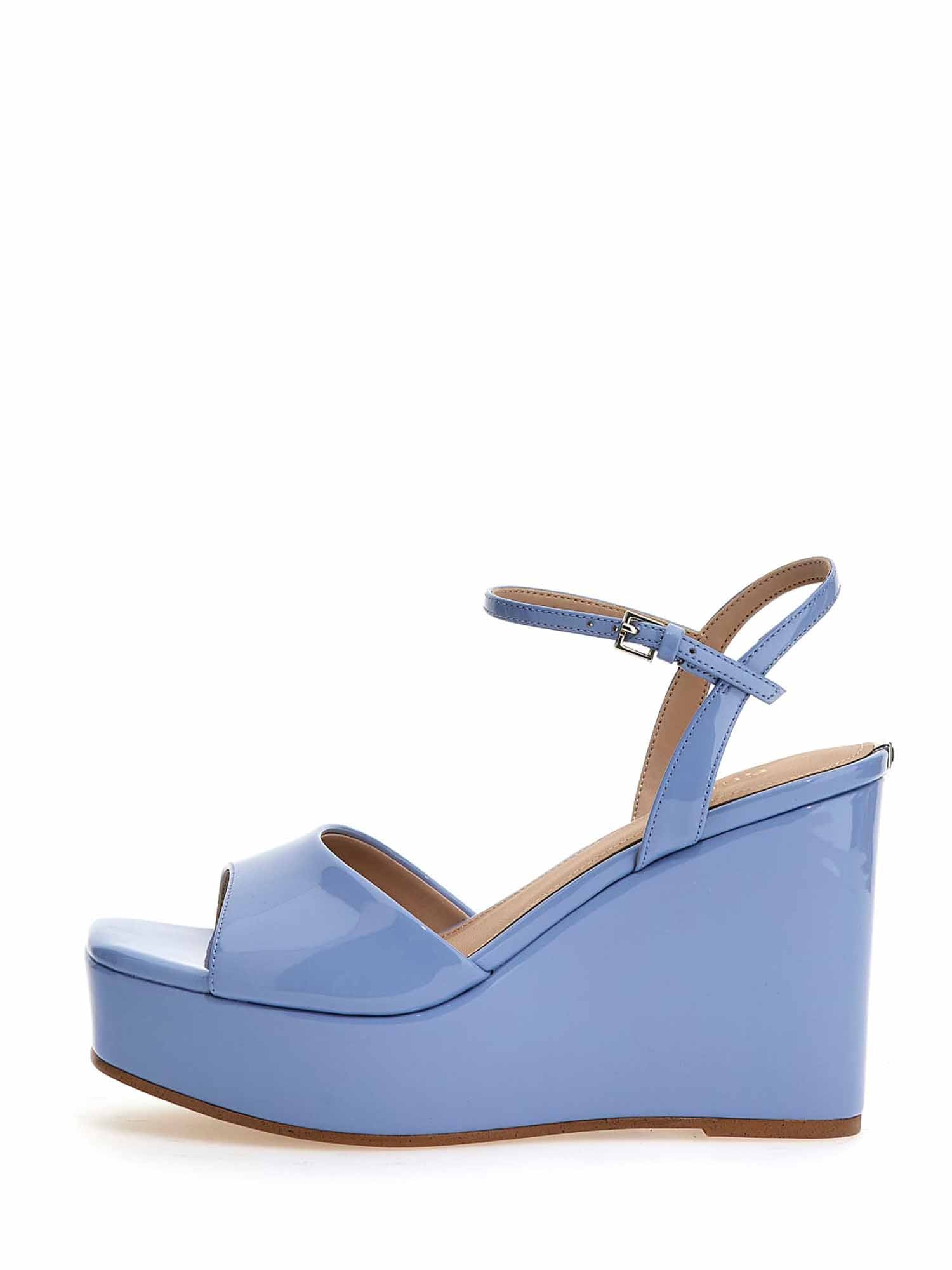 Sandali zeppa Blu Guess