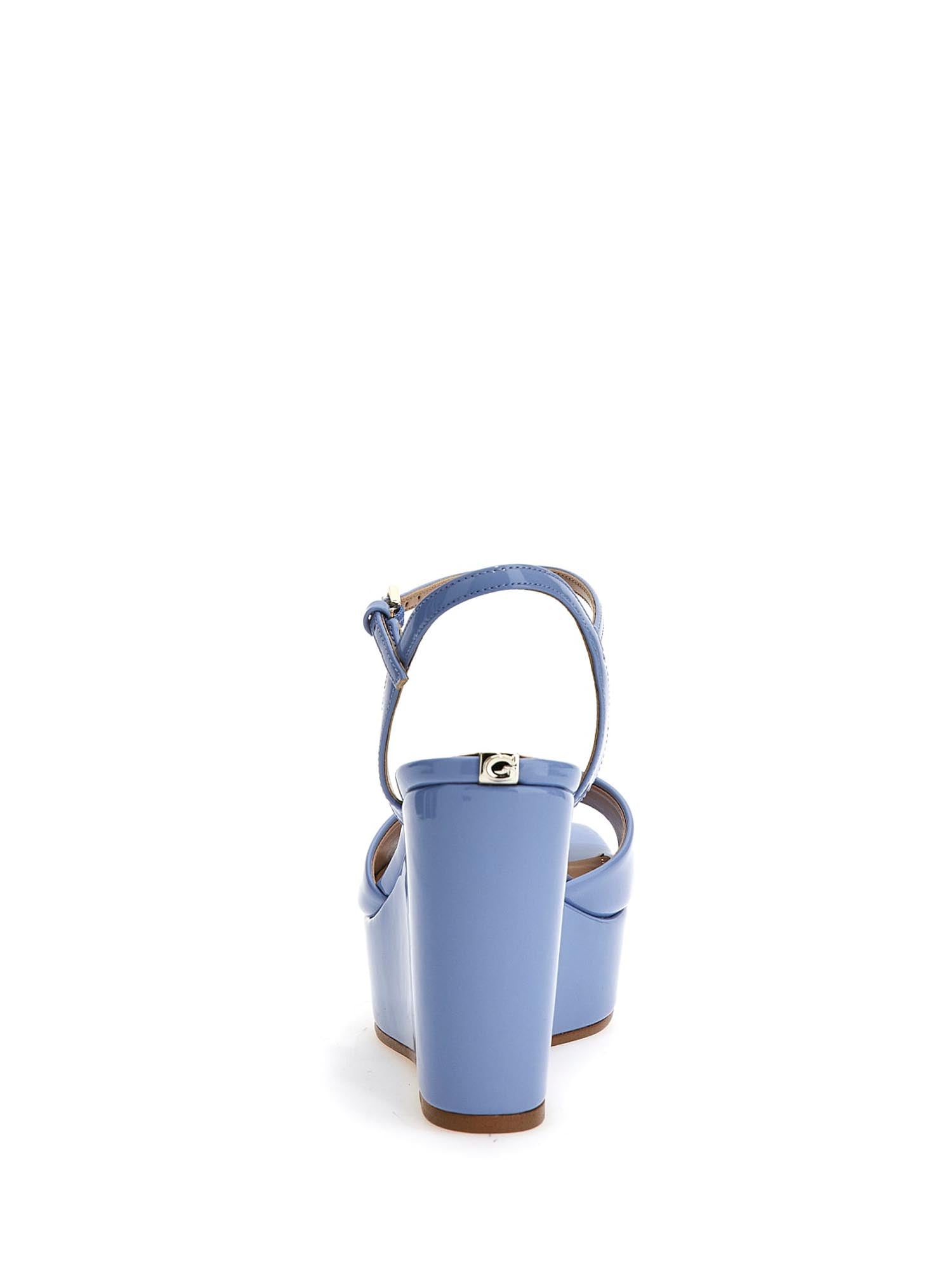 Sandali zeppa Blu Guess