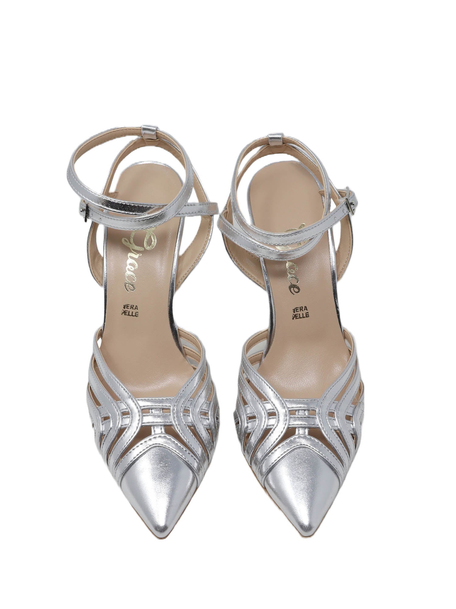 Sandali tacco Argentato Grace Shoes