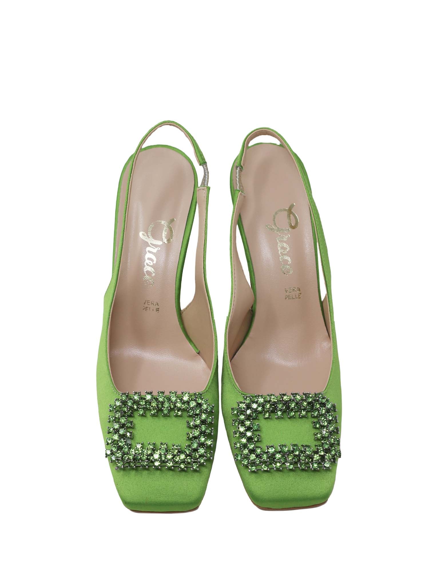 Sandali tacco Verde Grace Shoes