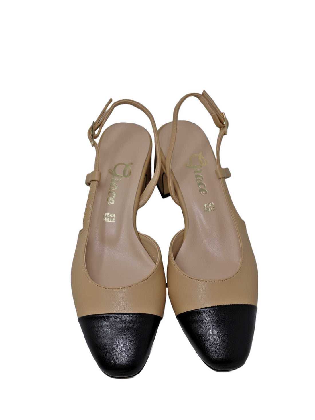 Sandali tacco Beige Grace Shoes