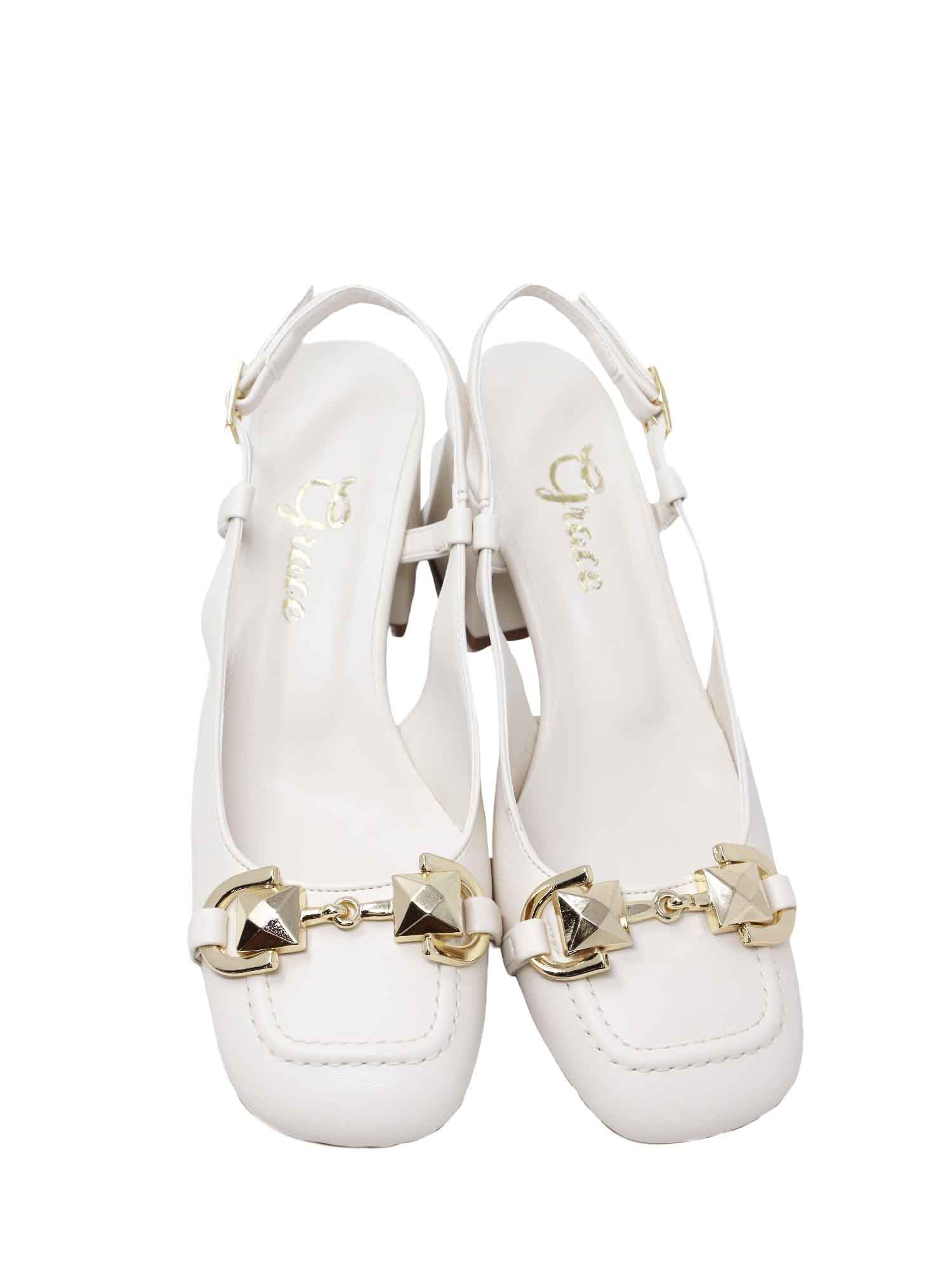 Sandali tacco Bianco Grace Shoes