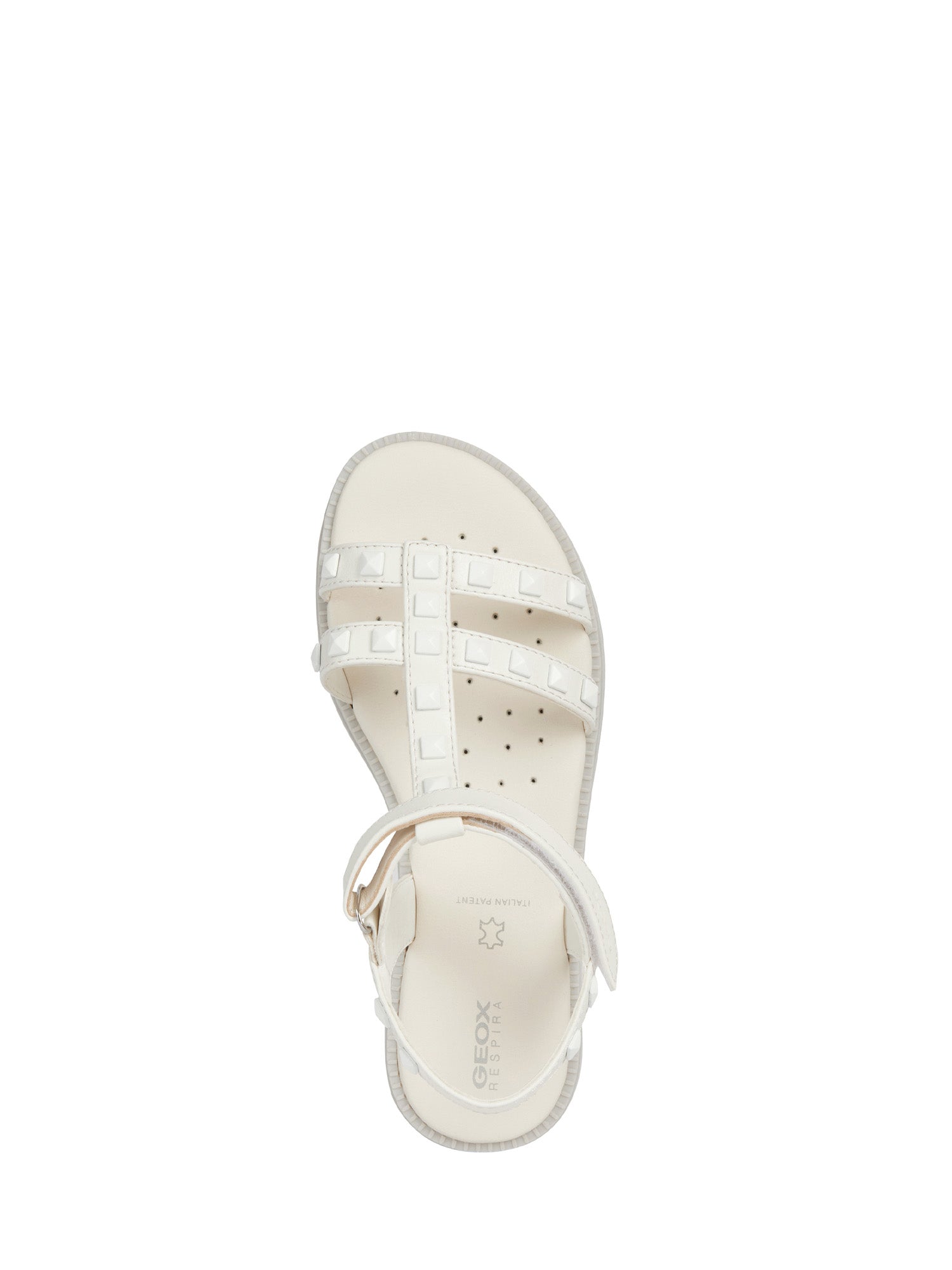 Sandali con strappi Bianco Geox