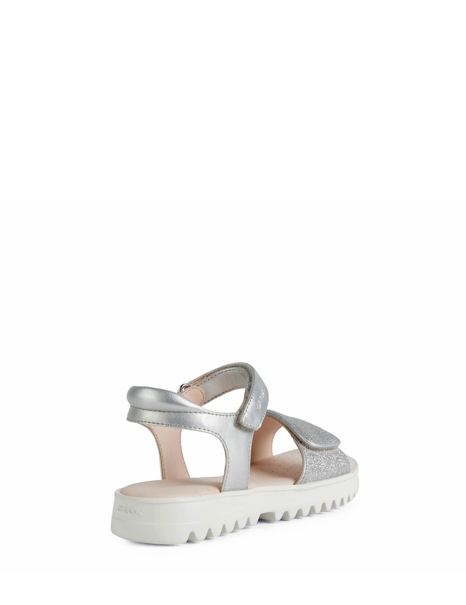 Sandali con strappi Argento Geox