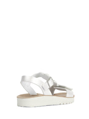 Sandali con strappi Argento Geox