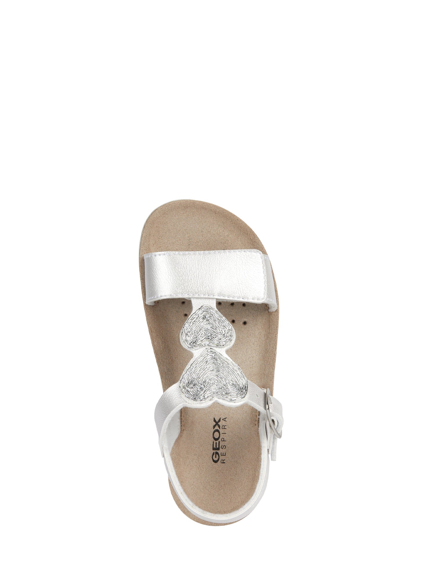 Sandali con strappi Argento Geox